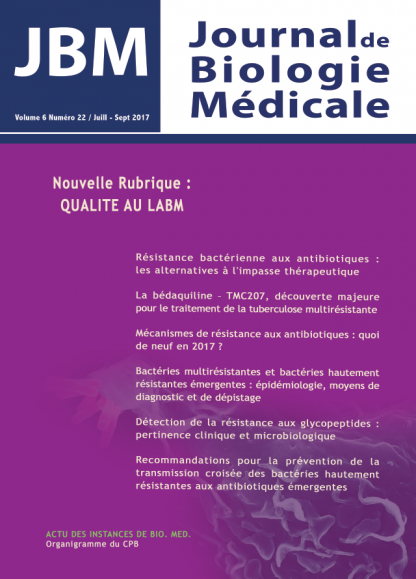 JBM. Juill-Sept 2017 Vol 6-N°22