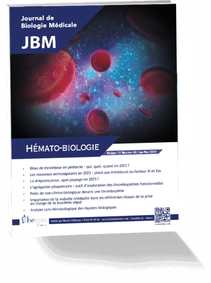 JBM. Jan-Mar 2024 Vol 12 N°48 Hémato-biologie